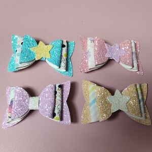 Sparkly Star Bow Set for Kids